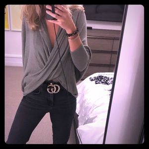 Green We The Free cross from sweater